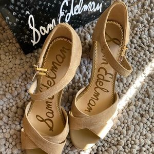 Sam Edelman - Orlane Heel - Oatmeal Suede - 9 1/2